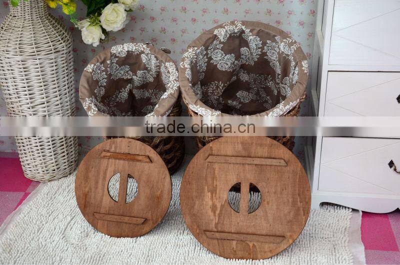 unique wood laundry basket cabinet