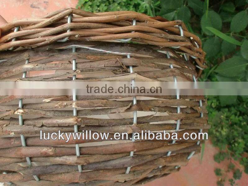 Environmental beautiful willow flower pot rattan modern basket