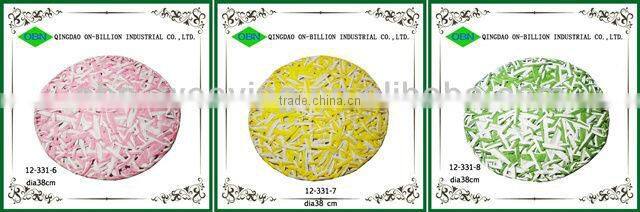 Wholesale colored woven round placemats rope coaster