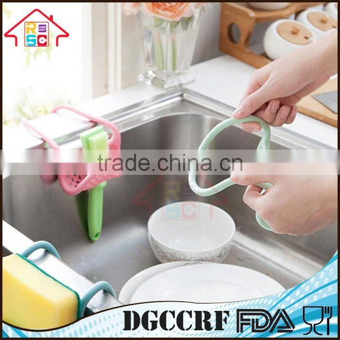 NBRSC Foldable Kitchen Sink Caddy Sponge Holder Scratcher Holder Cleaning Brush Holder Sink Organizer