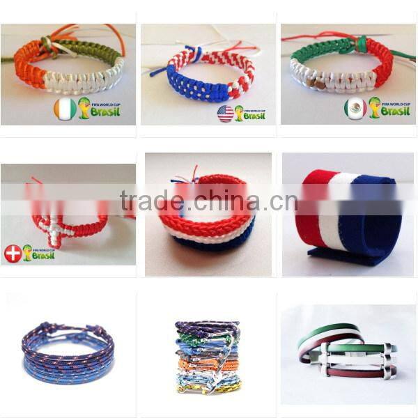 Hot new bestselling product wholesale alibaba world cup Handmade felt French Wrist Cuff bracelet made in China
