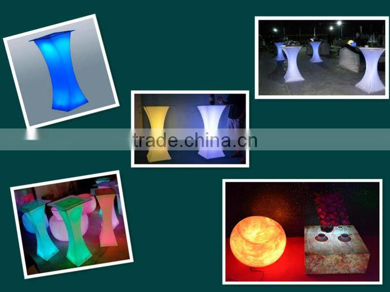 outdoor color bar table/color bar furniture light/outdoor bar tables cheap YM-LBT6666110