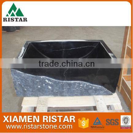 Cheap black marble stone bathroom basins and stone sinks RST-SB029