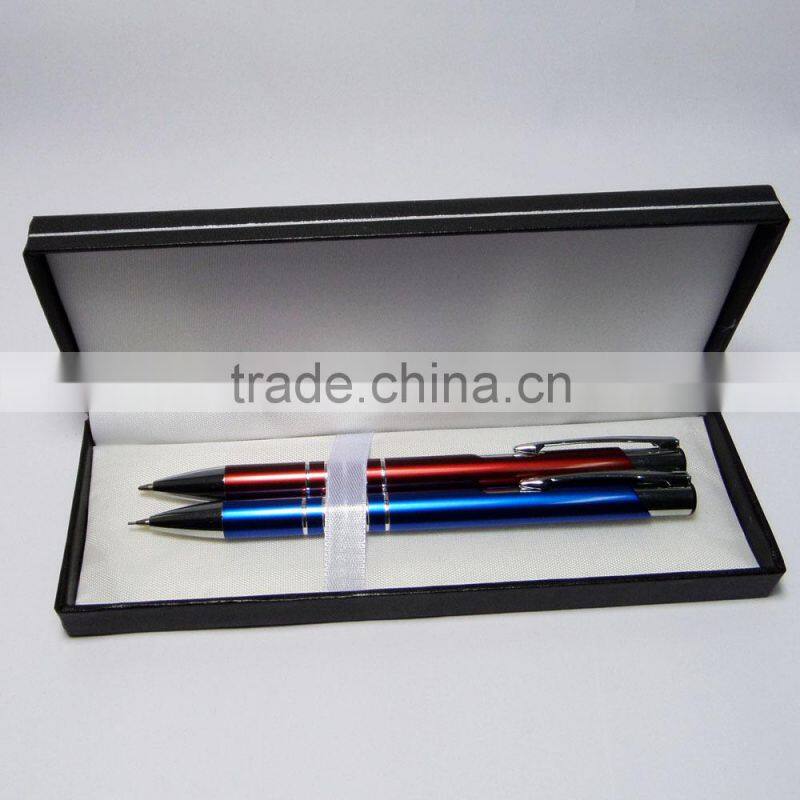 2014 hot selling high quality metal ball pen and pencil set