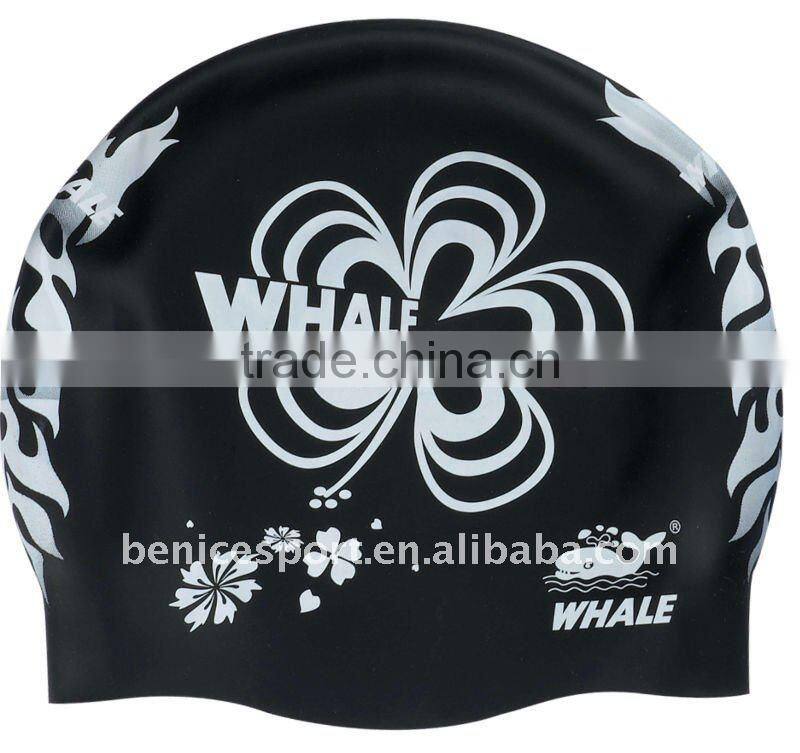 logo swim caps,adult funny swim cap,printing silicone swim cap