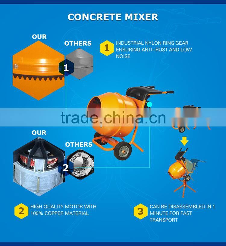 Best Factory Direct Sales Small Size Lowest Price Concrete Mixer Portable