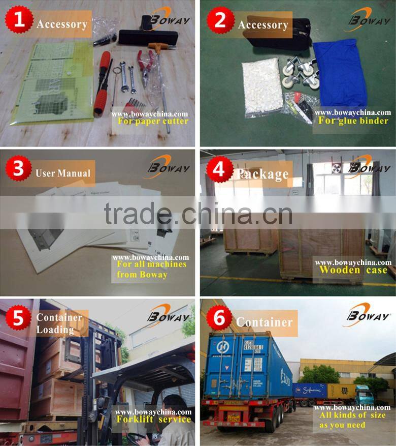 20 year manufacturer Boway New 976V7 perfect glue auto clmaping book printing plant bind machine