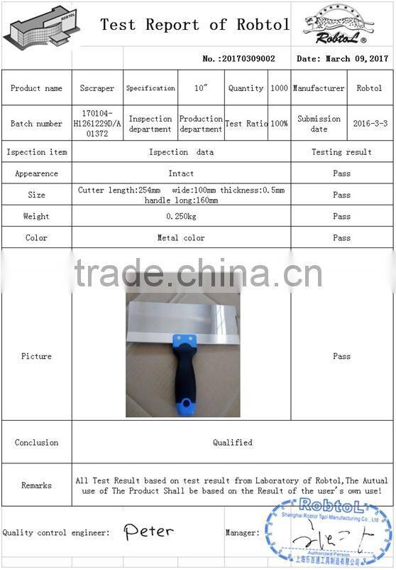 160mm Taping Knife Plastering Trowel Scraper Putty Bricklaying Drywall Tool Steel Blade