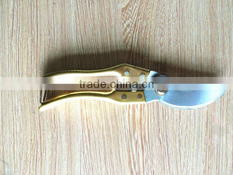 Copper plating handle pruning scissor