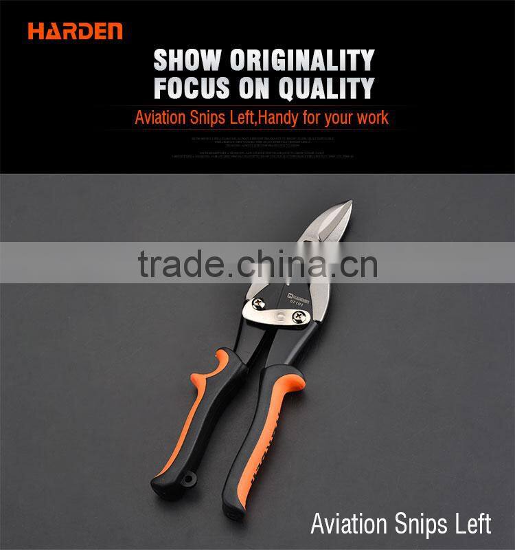 Chrome Vanadium Left Cut Aviation Tin Snips For Cutting Steel Sheet
