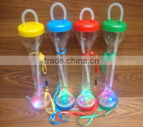 Plastic Yard Glass With Lanyard Cutom LOGO Printing