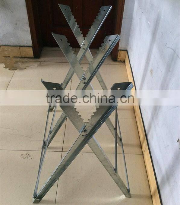 Heavy Duty METAL steel Adjustable wood CHAINSAW Sawhorse Log Saw Horse with Serrated Grip