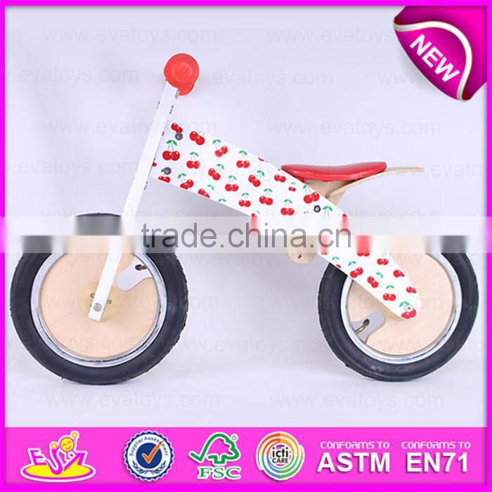 Good quality wooden bicycle toy in Stock,Hot Sale Baby Bicycle Wooden Balance bicycle toy W16C130