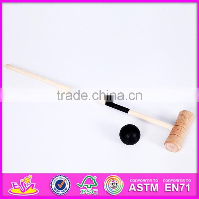 2016 Outdoor 6 player funny children toy wooden croquet balls W01A165