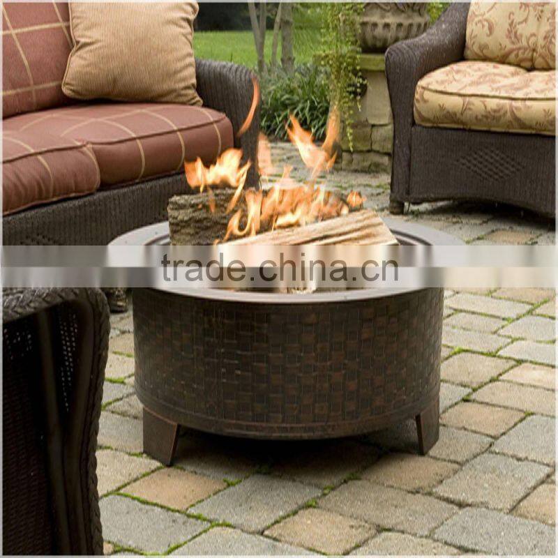 Woven Base Cast Iron Fire