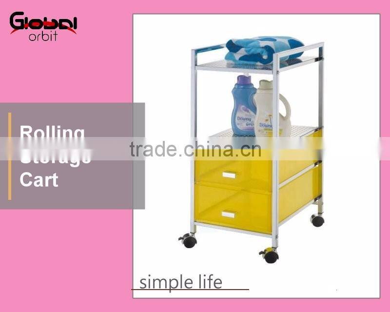 Office File Storage 2 Plastic Drawer Hills Studio Drawer Cart with Shelves