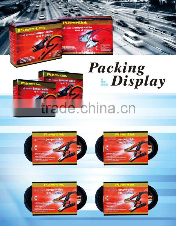 S60036 Commercial Heavy Duty 20 FT 2 Gauge Booster Cable Jumping Cables Power Jumper