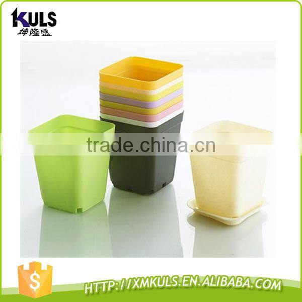 Wholesale colorful cheap mini plastic flower pots