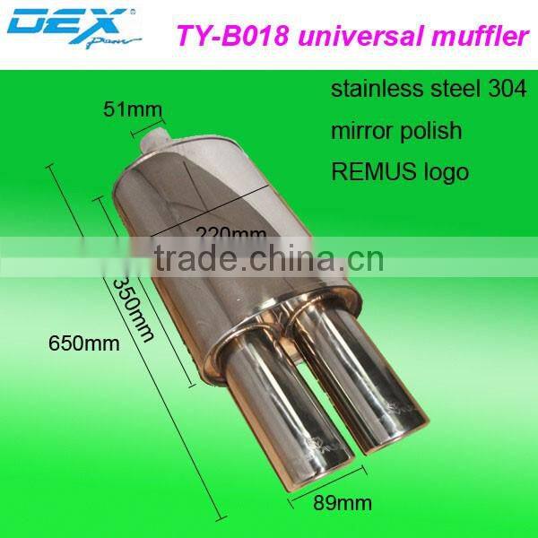 high racing spare part exhaust system universal muffler performance