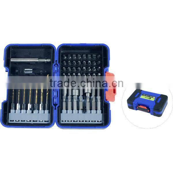 55pcs metal drill bit with nut driver set and bulk drill bits