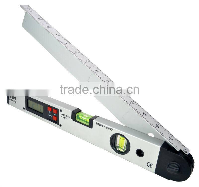 CE certificated 400mm digital angle level in double blister