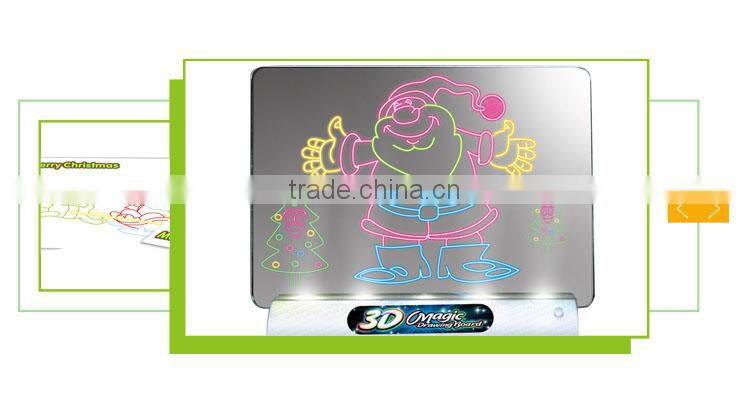 New design 3D erasable painting toy magic kids drawing board