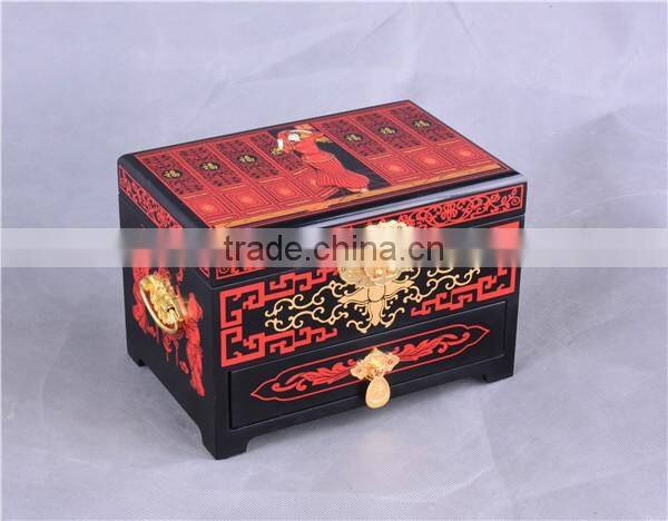 Red chinese lacquer Jewelry boxes/wedding /chinese style/Decoration