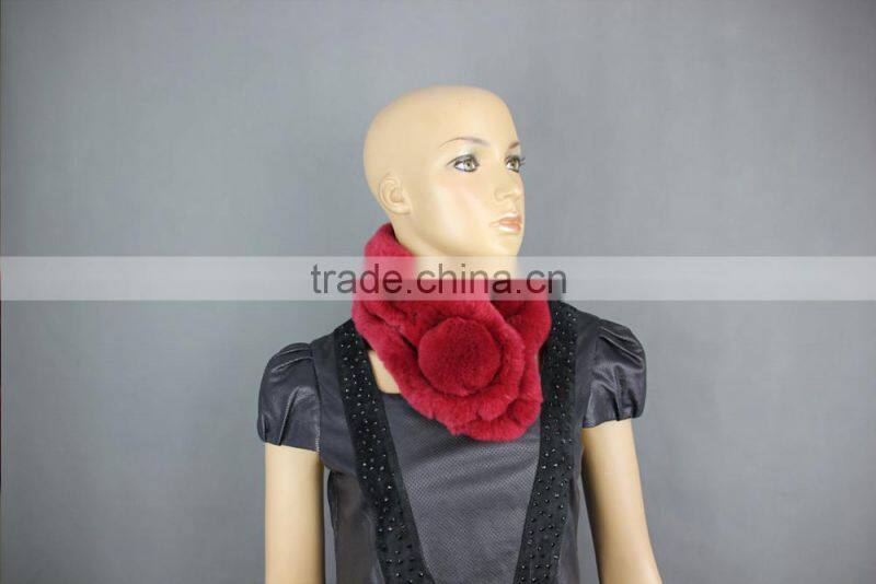 High Quality Knitted Rex-Rabbit Scarf