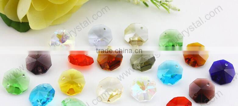 Hot sale octagonal glass crystal chandelier trimming decor