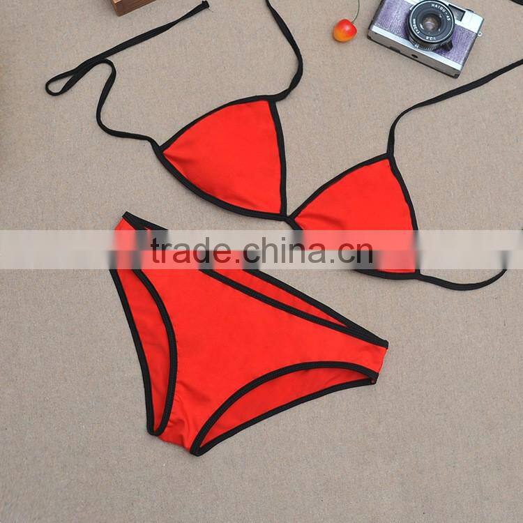 2017 new design custom swimwear packaging xxx hot sex bikini women beachwear