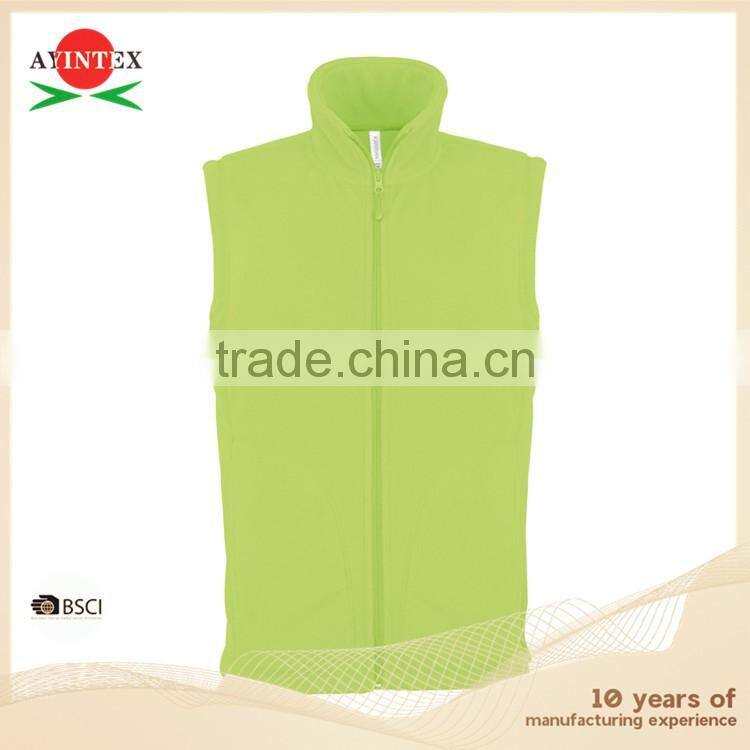 Manufacturer Men's polar fleece sleeveless vest