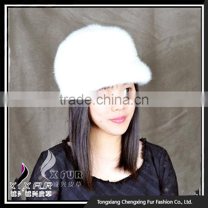 CX-C-54 2016 Cheap High Quality Knitted Mink Fur Hat Cap/Custom Felt Hat