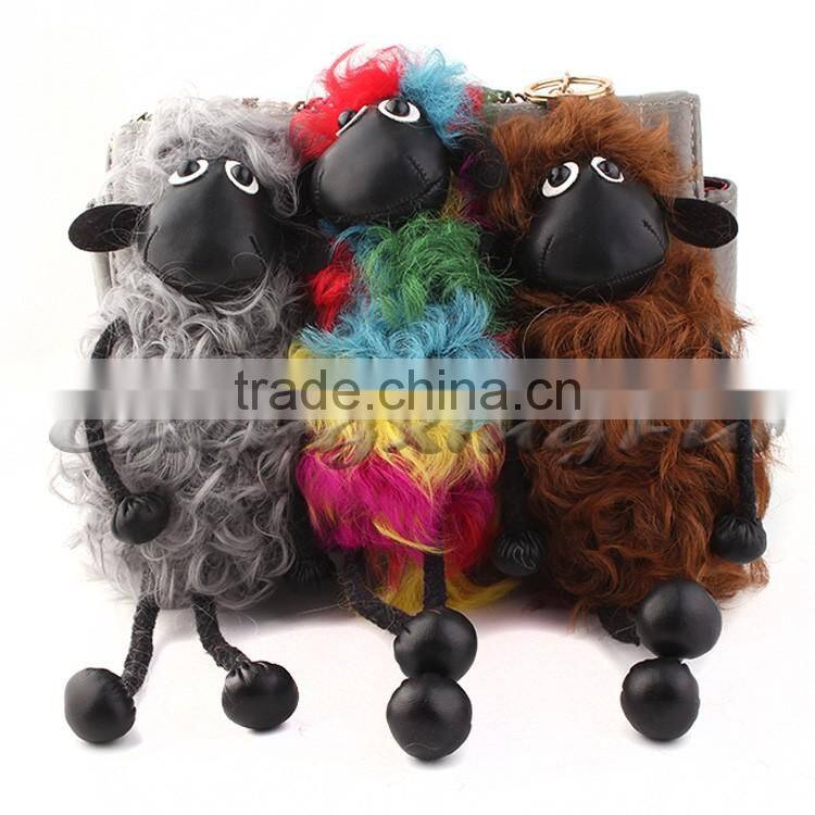 CX-R-52 Lastest Design Hot Fashion Cheap Custom Lamb Fur Keychain