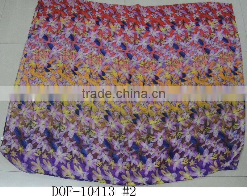 Fashion New shawl with printing flower STOCK!