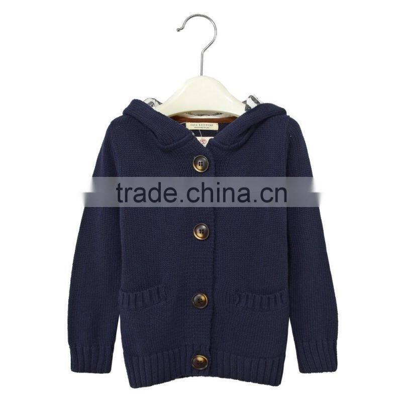 Fancy children knitted sweater boys winter jacket kids coat for 2-14 years