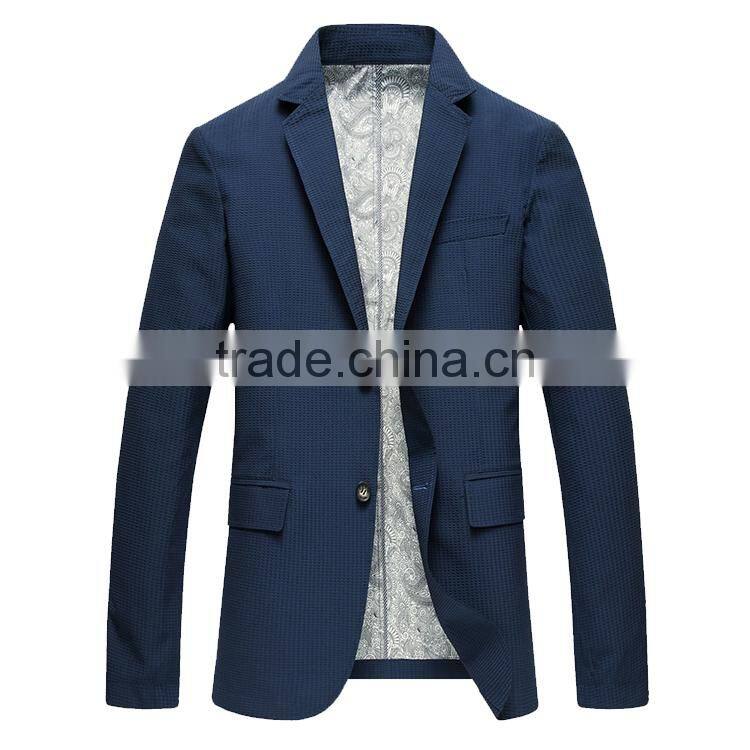 OEM Deepblue Men's Fashion Slim Fit Business Casual Suit Jacket Blazer