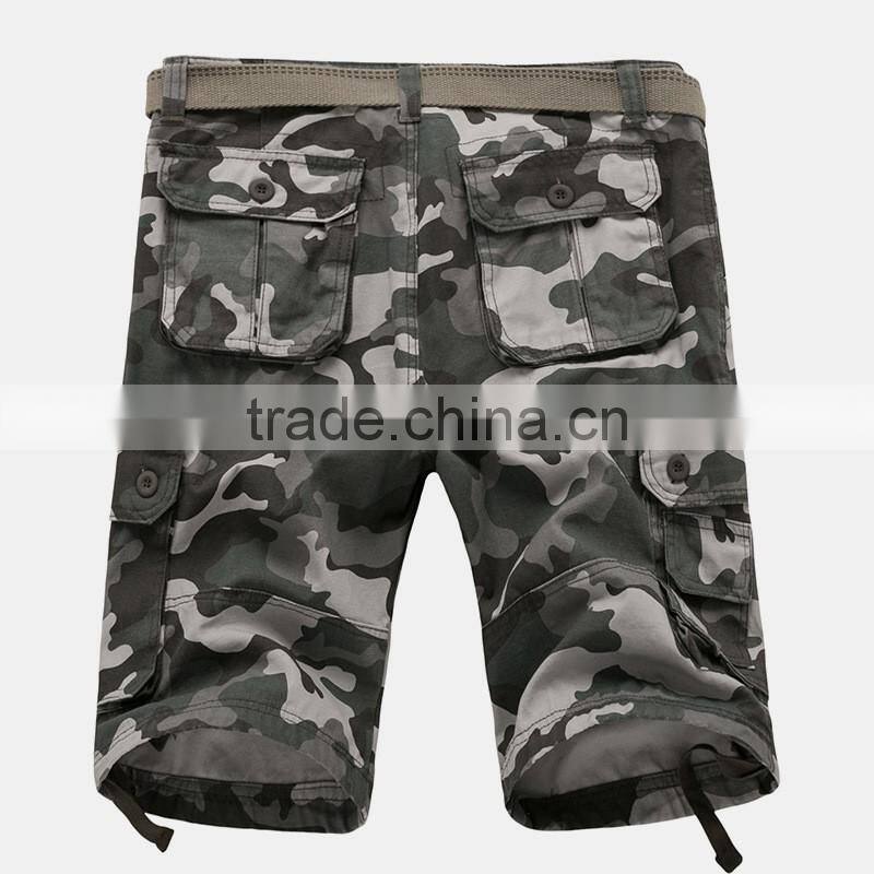 2017 New model summer wholesale china cheap price middle waist camo shorts