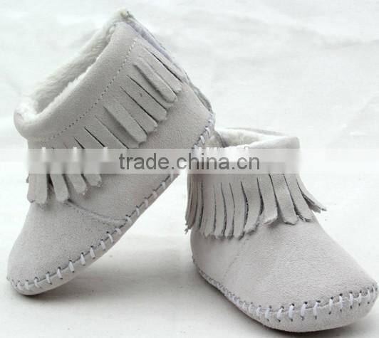 2017 Winter Toddler shoes leather moccasins boot outsole for baby boot