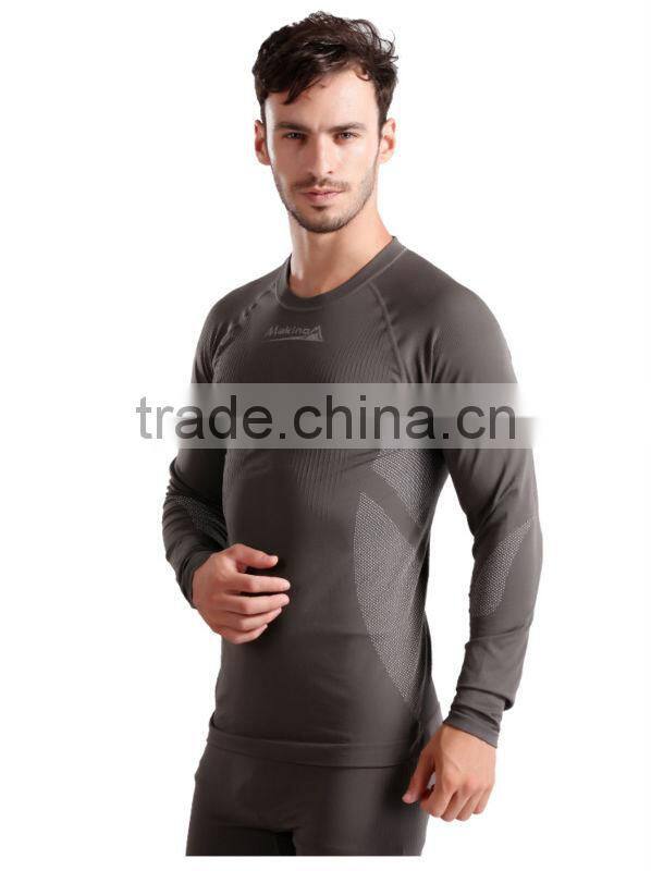 Factroy Provide Compression Shirt Thermal Seamless Man Sports Wear