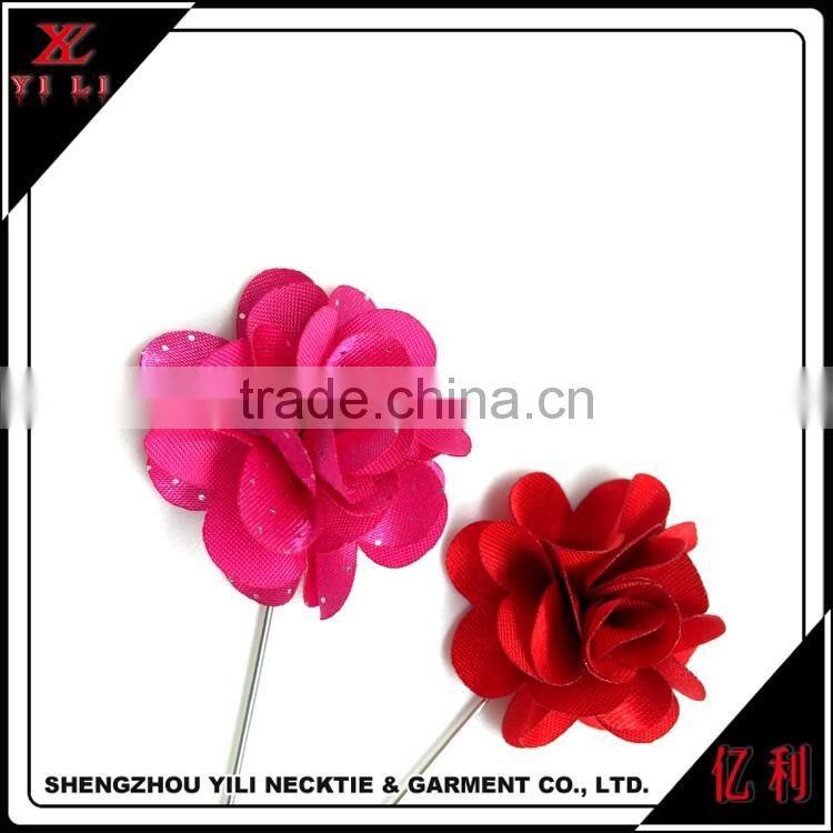 China supplies cheap colorful men shirt decorative flower pins