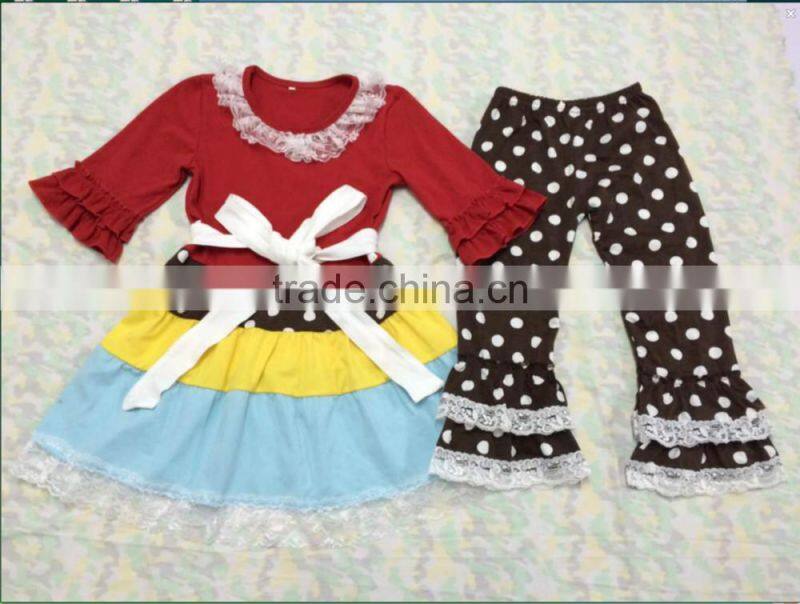 Beautiful new design baby rompers boutique baby Clothes Cotton Baby Ruffle Pants Children's Clothing