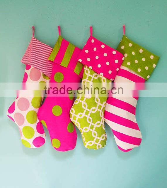 Hot sale custom colorful Christmas Matching Stocking