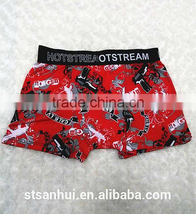 Stylish colorful sexy printed underwear men boxer shorts from China factory