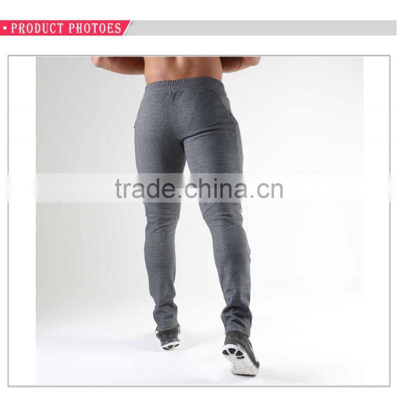 Custom newest design sports wear zip pockets jogger pants men