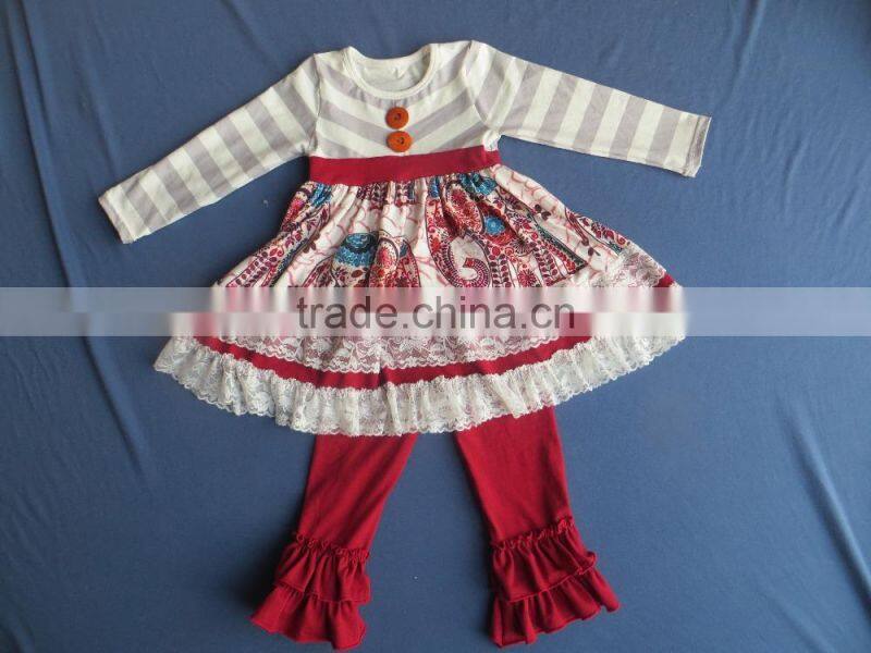 Children's Boutique Clothing Spring Summer Carousel Pattern Set QL-92