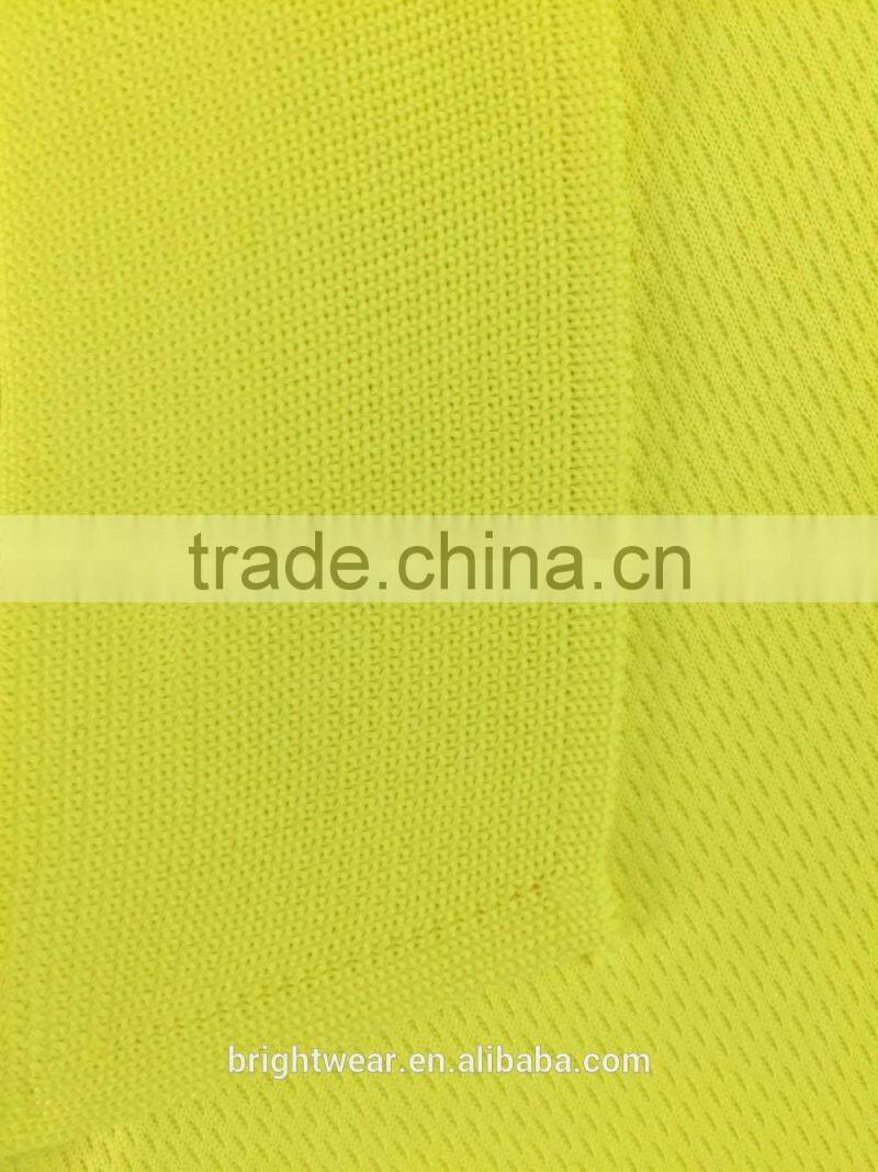 Mens high visibility green 3M segmented tapes USA ANSI107 safety polo shirt