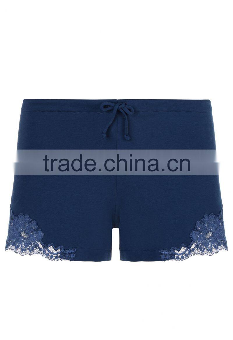 2017 custom made women's summer slim fit sleep shorts girls comfortable sleep shorts wholesale