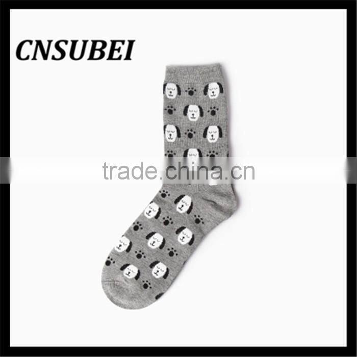 Shaoxing socks factory cute 3D cozy cartoon design young girl teen tube cartoon socks for wholesale