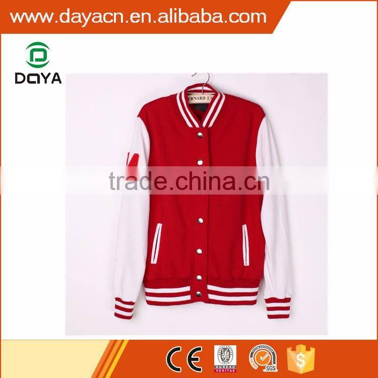 Wholesale hot sale fashion baseball fleece jackets