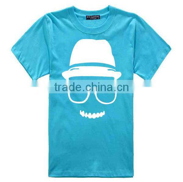 Funny t-shirt with own design printing on front in china factory